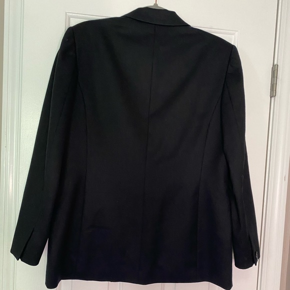 VTG Pendleton 8 black blazer button 100% wool - Picture 3 of 10